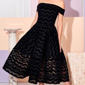 ISO Christian Siriano off-the-shoulder dress